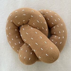 Estella Knit Pretzel Pillow | Nursery Decor | Plush | Handmade
